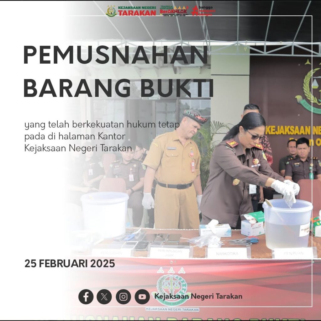 PEMUSNAHAN BARANG BUKTI (25 FEBRUARI 2025)