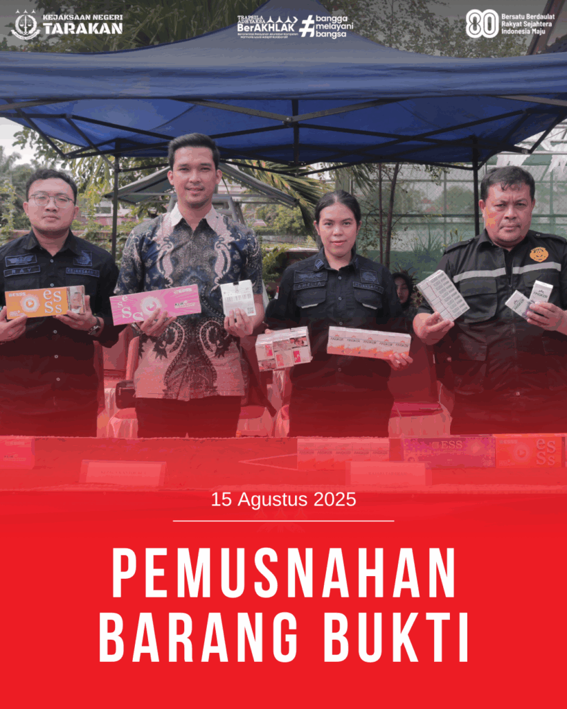 PEMUSNAHAN BARANG BUKTI