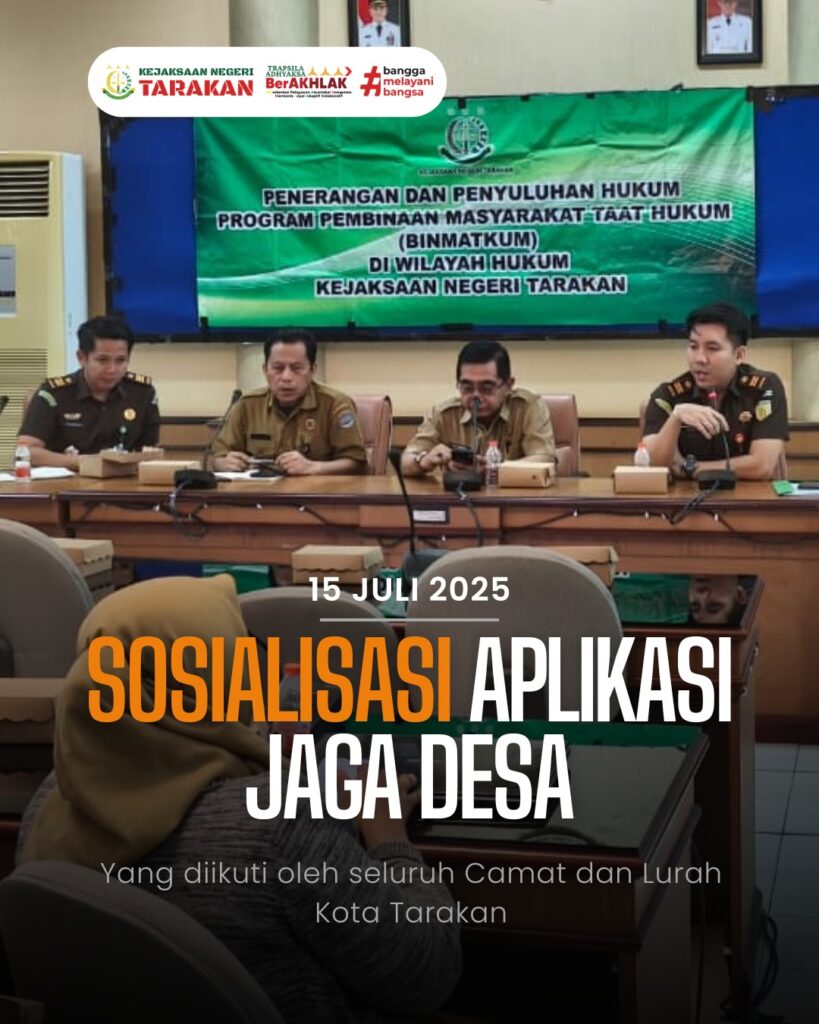 SOSIALISASI APLIKASI JAGA DESA