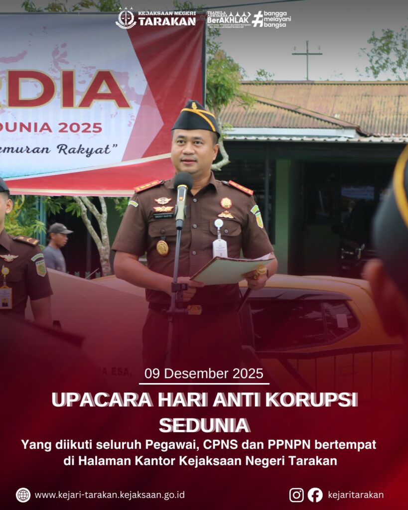 UPACARA HARI ANTI KORUPSI SEDUNIA TAHUN 2025