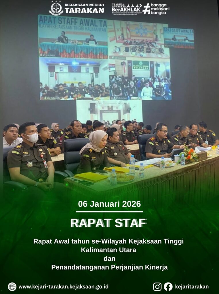 RAPAT STAF AWAL TAHUN SE WILAYAH KEJAKSAAN TINGGI KALIMANTAN UTARA