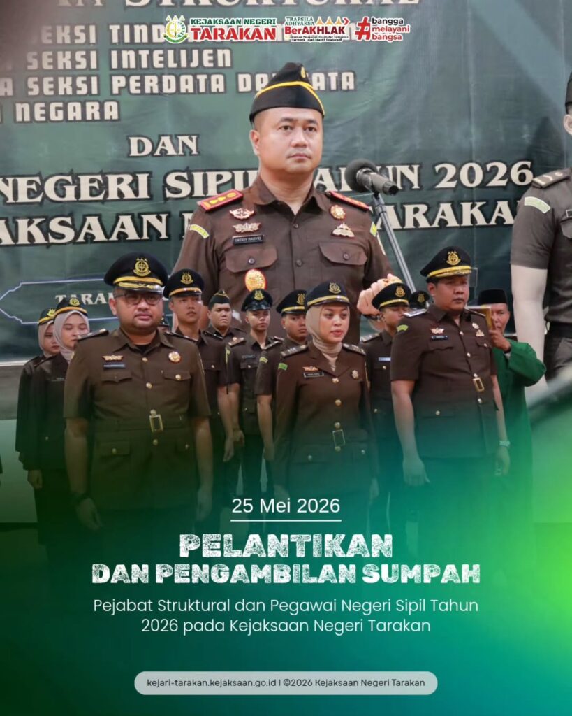 Pelantikan dan Pengambilan Sumpah Pejabat Struktural dan Pegawai Negeri Sipil Tahun 2026